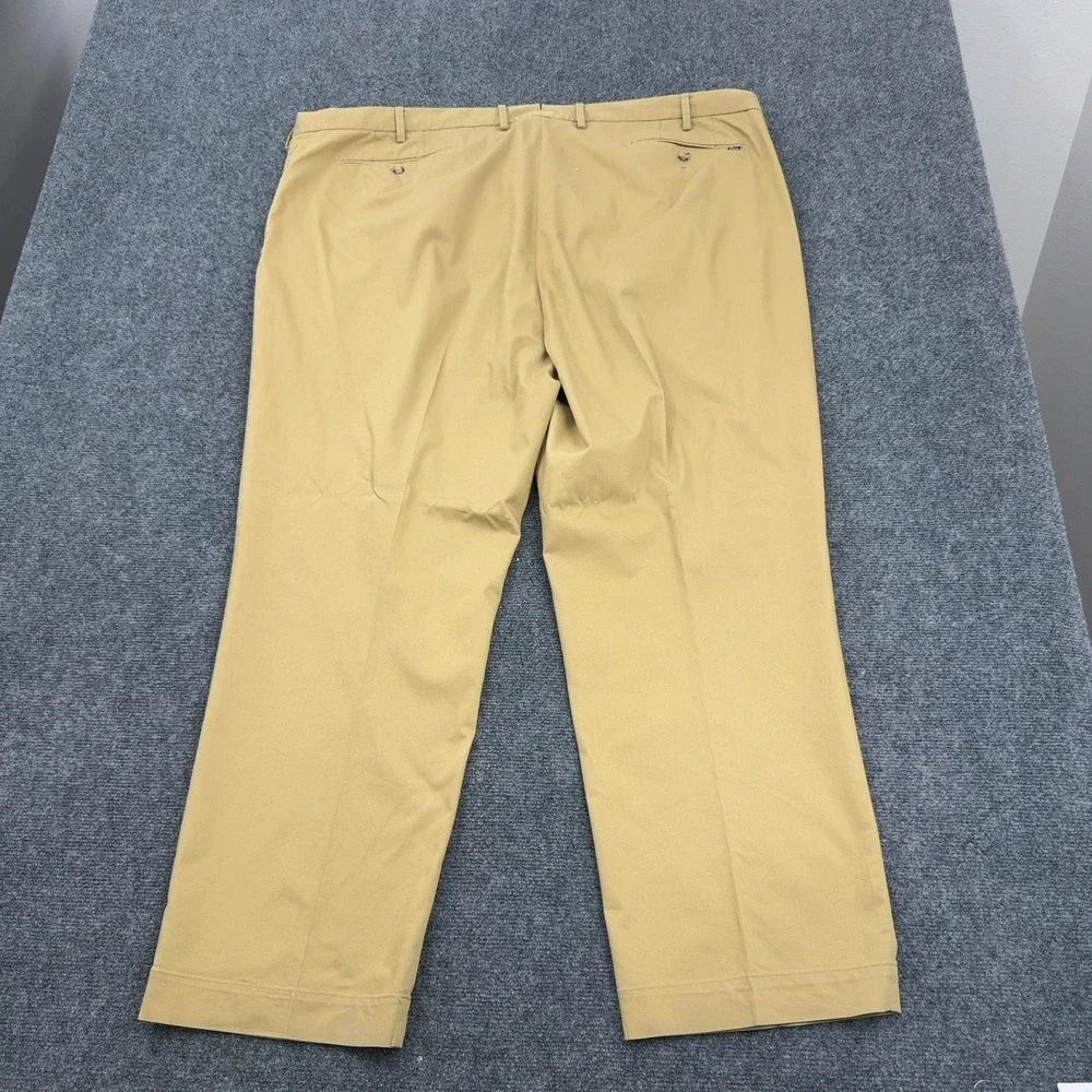 Polo Ralph Lauren Pants Mens 48/30 Khaki Cotton Poly Stretch Classic Fit Preppy